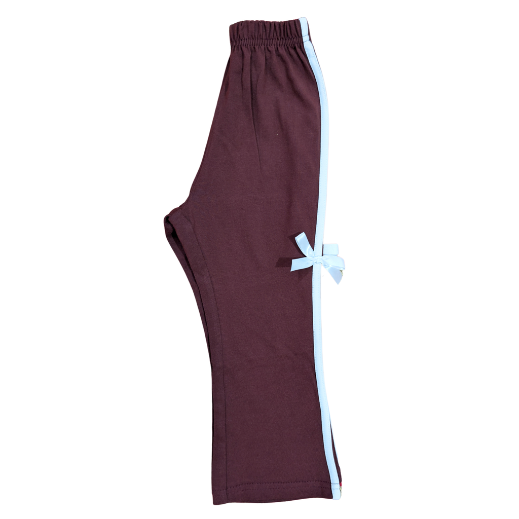 Aka Girls Bow Detail T-Shirt & Flare Trouser Set | Summer Cotton Co-ord