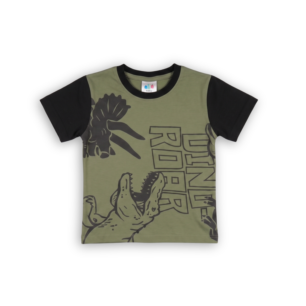 Aka Boys Dino Roar Cotton Co-ord Set | Kids Summer Outfit